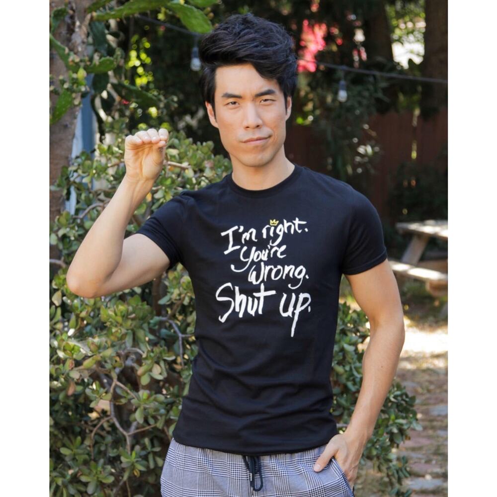 The Try Guys YouTube Rank King Eugene I'm Right You're Wrong Shut Up shirt 3X